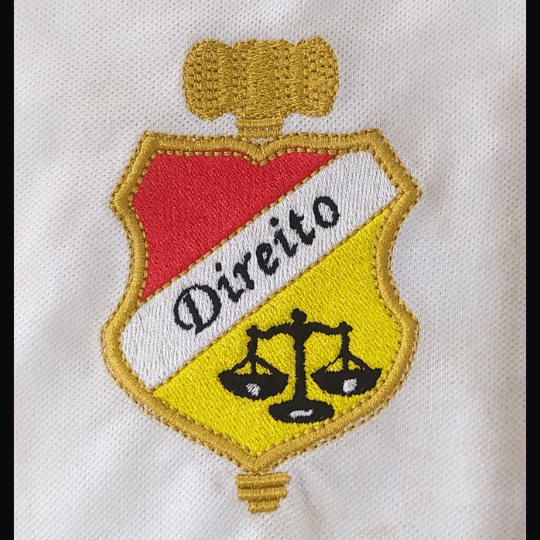 Bordado universitário - Direito