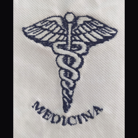 Bordado universitário - Medicina